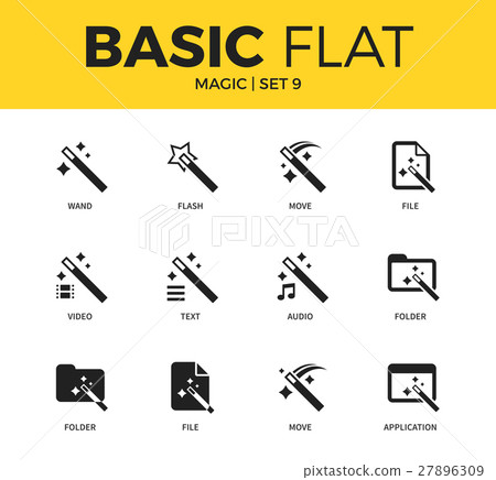 Basic set of Magic icons Basic set of Magic icons 27896309