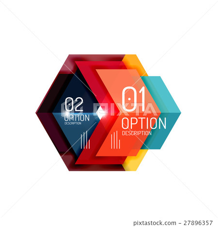 Abstract background, geometric infographic option 27896357