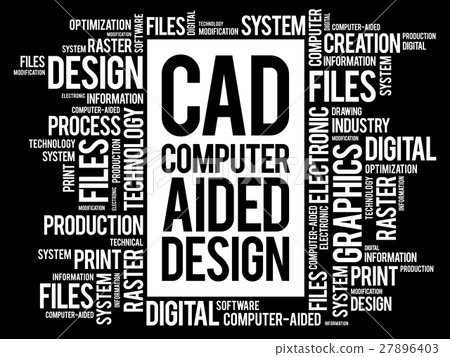CAD - Computer Aided Design word cloud CAD - Computer Aided Design word cloud 27896403