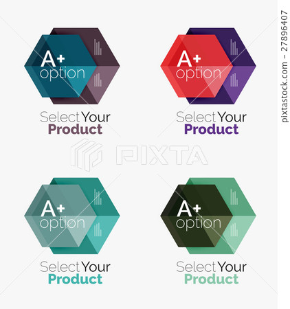 Set of abstract option navigation templates 27896407