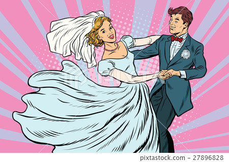 Wedding dance bride and groom 27896828