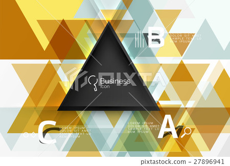 Vector triangle abstract background - Stock Illustration [27896941] - PIXTA