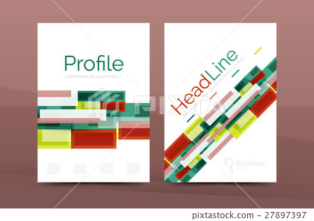 Modern colorful line composition designs Modern colorful line composition designs 27897397