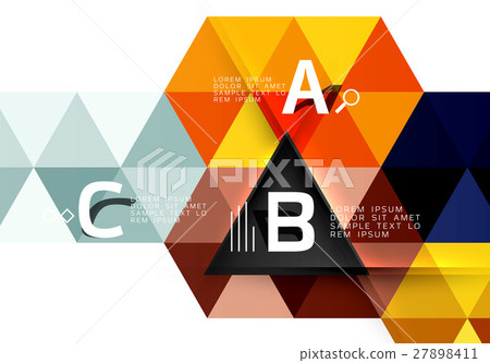 Vector modern triangle background 27898411