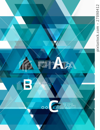 Vector modern triangle background 27898412
