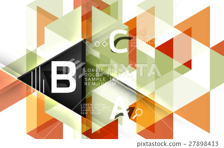 Vector modern triangle background Vector modern triangle background 27898413