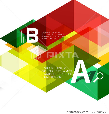 Transparent overlapping triangles 27898477