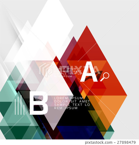 Transparent overlapping triangles Transparent overlapping triangles 27898479