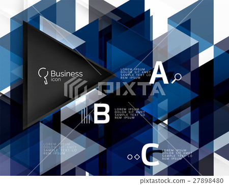 Vector infographic triangles 27898480