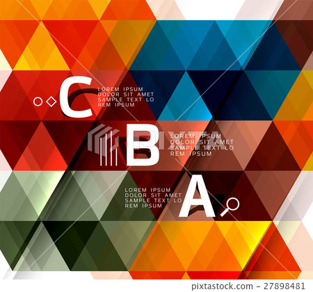Vector modern triangle background Vector modern triangle background 27898481