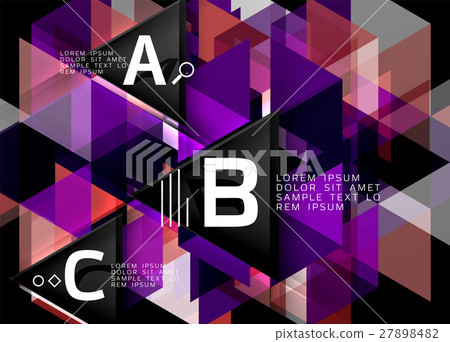 Vector infographic triangles Vector infographic triangles 27898482