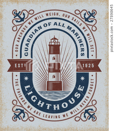 Vintage Lighthouse Typography Vintage Lighthouse Typography 27898645