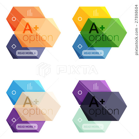 Geometric Option Geometric option infographic templates - Stock Illustration [27898684 ...