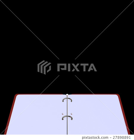 3d illustration of blank notepad 27898891