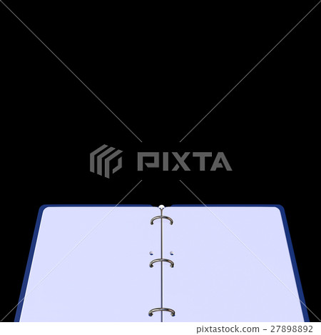 3d illustration of blank notepad 27898892