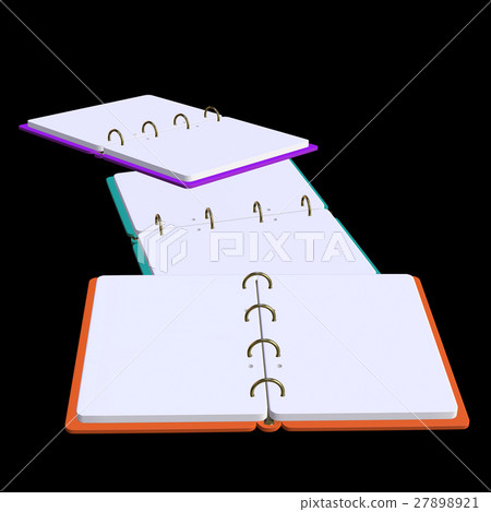 3d illustration of blank notepad - Stock Illustration [27898921] - PIXTA