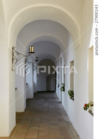 Hallway with arcs. Palanok castle. Mukachevo Hallway with arcs. Palanok castle. Mukachevo 27900143