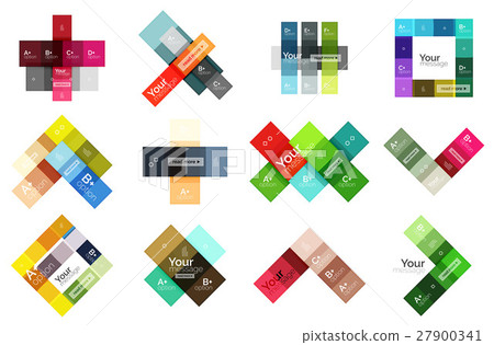 Abstract geometric line infographic templates Abstract geometric line infographic templates 27900341
