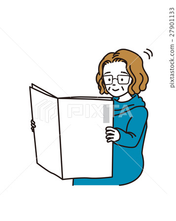 阿姨看報紙 27901133