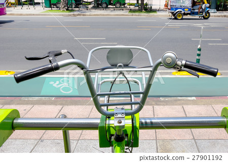 Urban bicycles rental station in Bangkok 27901192