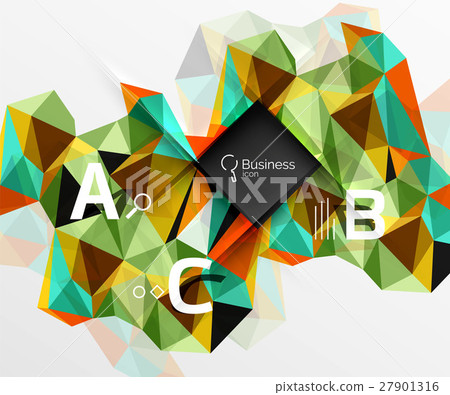 Polygonal triangle abstract background with Polygonal triangle abstract background with 27901316