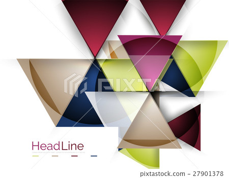 Vector 3d geometric abstract background - Stock Illustration [27901378 ...