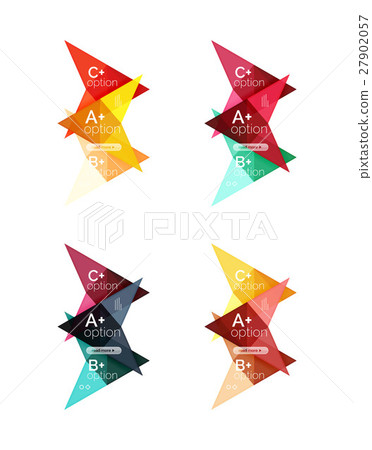 Colorful vector option banner arrow templates Colorful vector option banner arrow templates 27902057