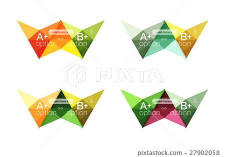 Colorful vector option banner arrow templates 27902058
