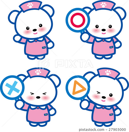 Animal nurse pink cute animal nurse Mr. bear san x △ footprint 27903000