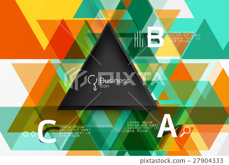 Vector infographic triangles Vector infographic triangles 27904333