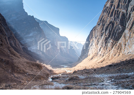 Way to Annapurna base camp, ABC Trekking route 27904569