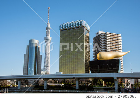Scenery of Tokyo from Azumabashi Scenery of Tokyo from Azumabashi 27905063