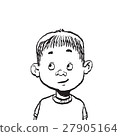 Portrait of a boy isolate illustration 27905164