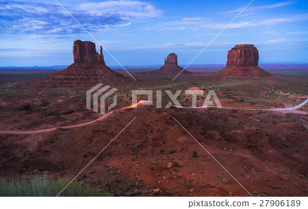 Monument valleys in the sunset,Arizona,usa. Monument valleys in the sunset,Arizona,usa. 27906189