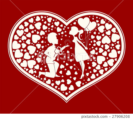 love the couple inside the heart 27906208