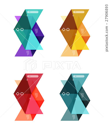 Vector blank infographic arrow templates 27906893