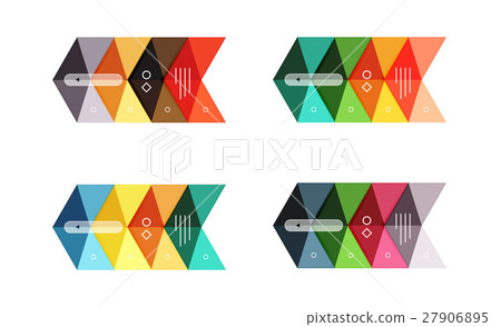 Vector blank infographic arrow templates 27906895