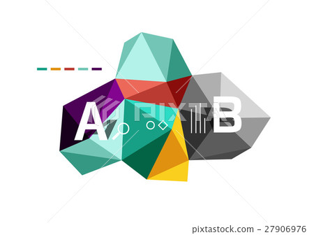 Moden low poly infographics template Moden low poly infographics template 27906976