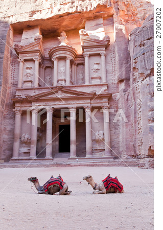 Camels in front of the Treasury Camels in front of the Treasury 27907202