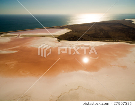 Koyashskoe pink salt lake in Crimea 27907555