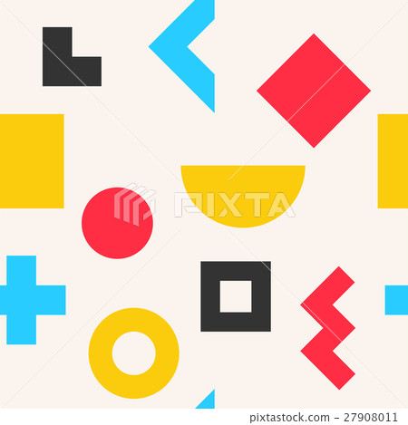 Colorful abstract geometric seamless pattern - Stock Illustration ...