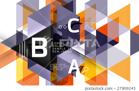 Vector infographic triangles 27909245