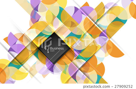 Vector abstract geometric composition 27909252