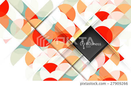 Vector abstract geometric composition 27909266