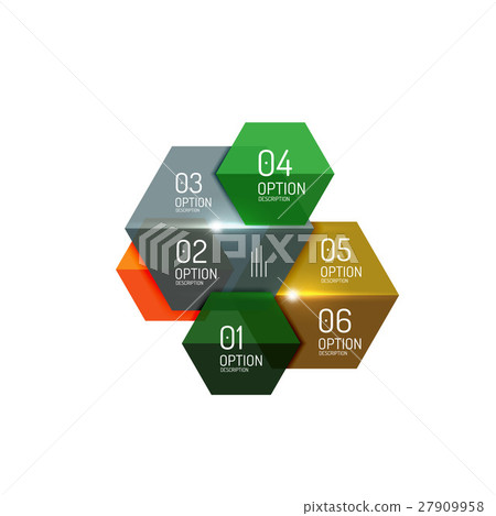 Infographic modern templates - geometric shapes 27909958