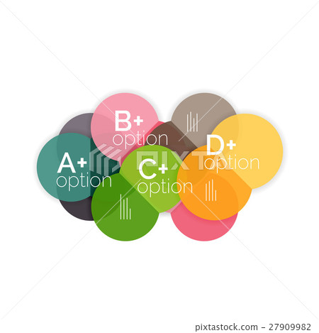 Circle business option diagrams - Stock Illustration [27909982] - PIXTA