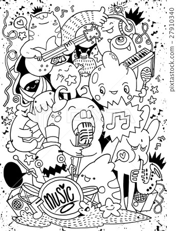 Abstract Music Background ,Collage with musical 27910340