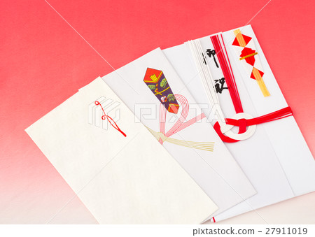 Congratulation bag Festive celebration Red and white Golden seal closed celebration 27911019