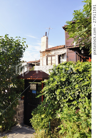 House of the old town of Nesebar in Bulgaria House of the old town of Nesebar in Bulgaria 27911591