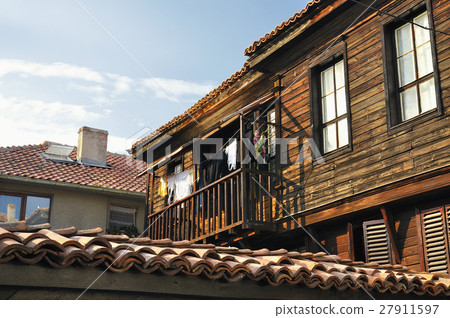 House of the old town of Nesebar in Bulgaria House of the old town of Nesebar in Bulgaria 27911597